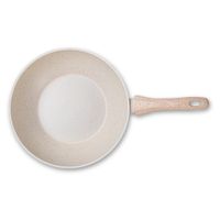 Wok Brinox con Tapa Cerámica Sirius Vainilla 28cm