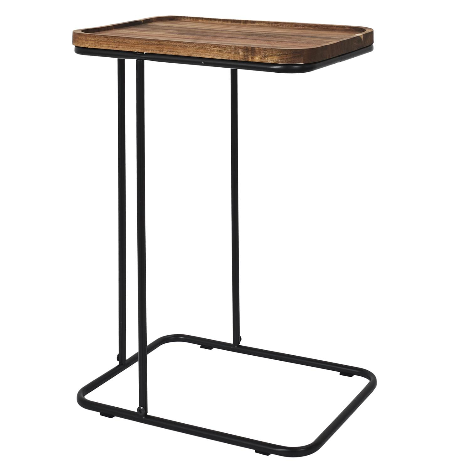 Mesa Lateral Acacia M+Design 40x55x30cm Natural Negro