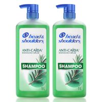 Twopack Shampoo Head & Shoulders Anti Caída 1L