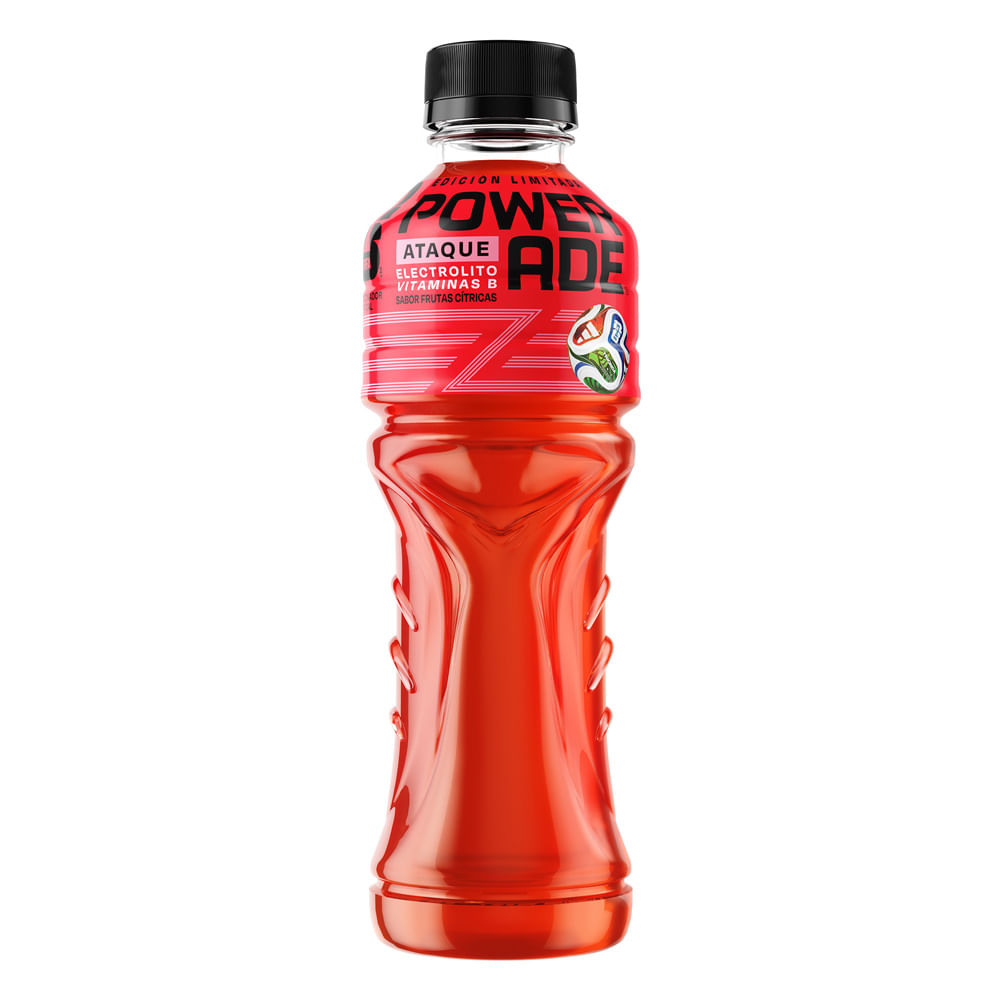 Bebida Rehidratante Powerade Ataque Frutas Cítricas Botella 600ml
