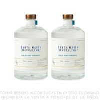 Twopack Pisco Puro Torontel Santa Maria Magdalena Botella 750ml