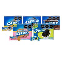 Pack x6 Galletas Oreo: Original + Golden + Golden Fresa + Chocolate + Limón