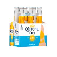 Sixpack Cerveza Sin Alcohol Corona Cero Botella 355ml