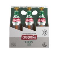 Sixpack Cerveza Sin Alcochol Cusqueña Trigo Cero Botella 310ml