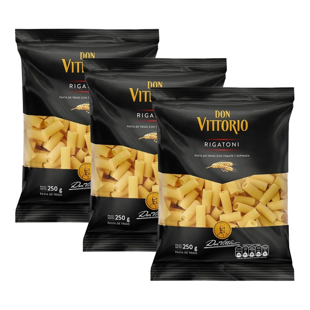 Tripack Pastina Rigatoni Don Vittorio 250g