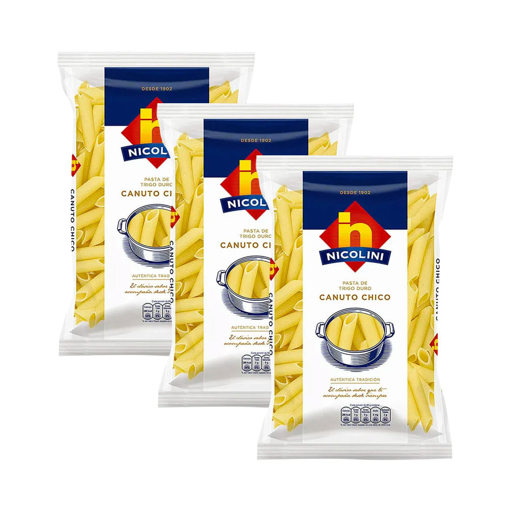 Tripack Pastina Canuto Chico Nicolini 250g