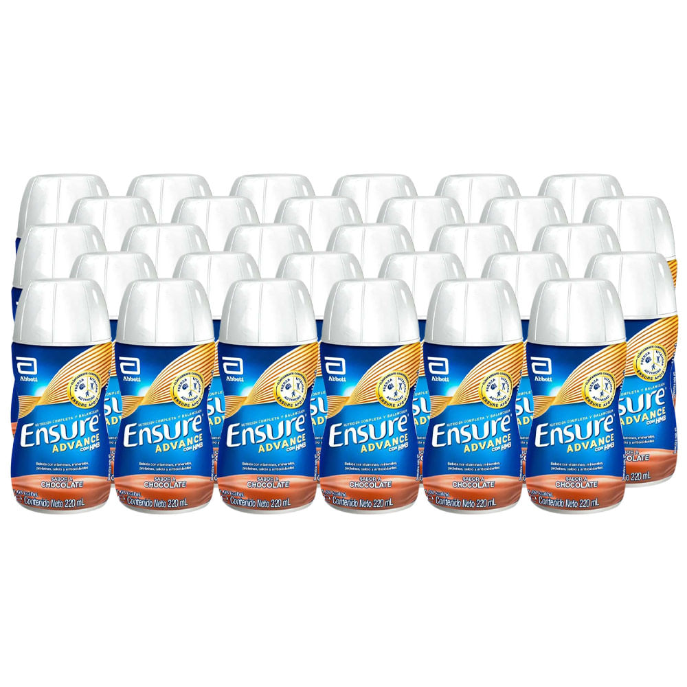 Pack x30 Bebida Nutricional Ensure Advance Chocolate 220ml