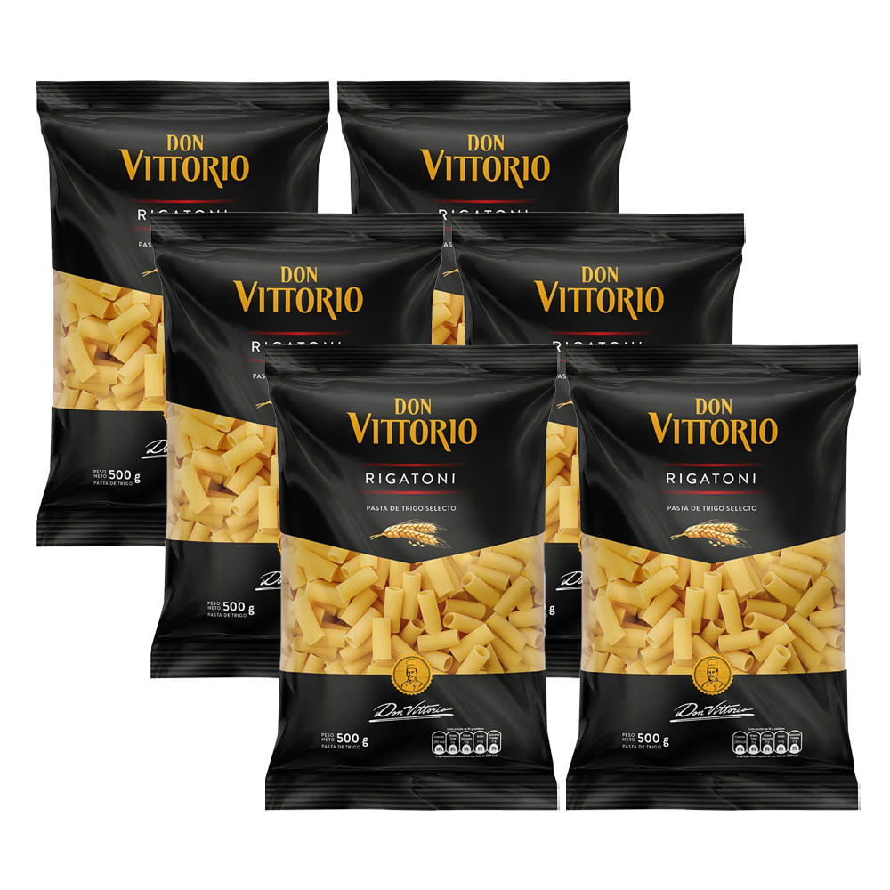 Sixpack Pastina Rigatoni Don Vittorio 500g
