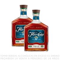 Twopack Ron Flor de Caña Centenario 12 Años Botella 750ml