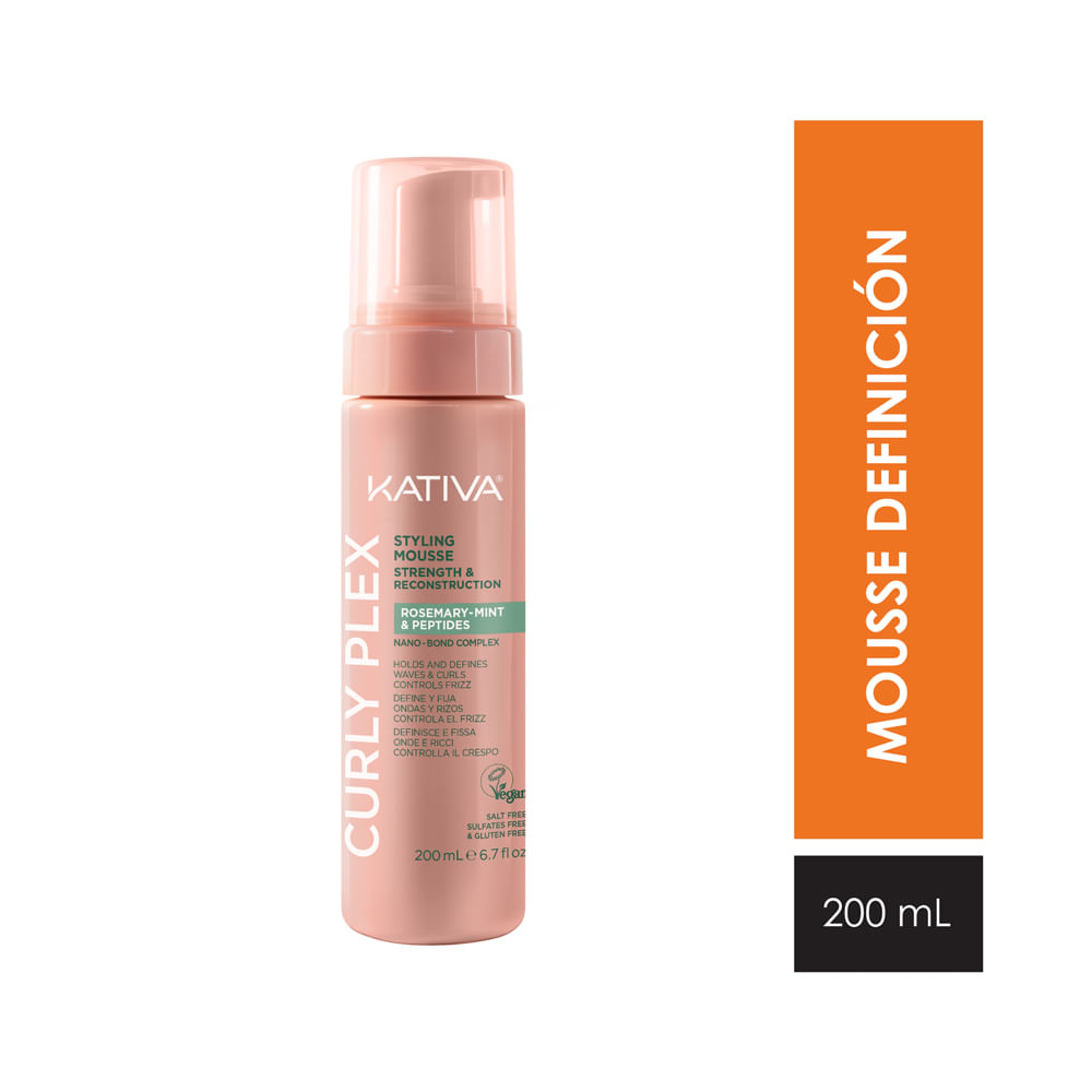 Mousse Kativa Curly Plex Rosemary-Mint 200ml