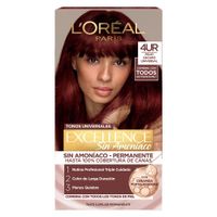 Tinte de Cabello Excellence Sin Amoníaco 4UR Rojo Oscuro Universal