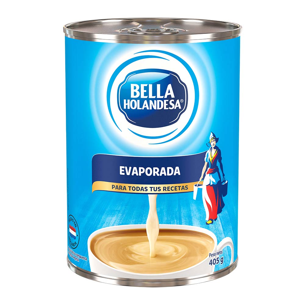 Leche Evaporada Bella Holandesa Lata 405g