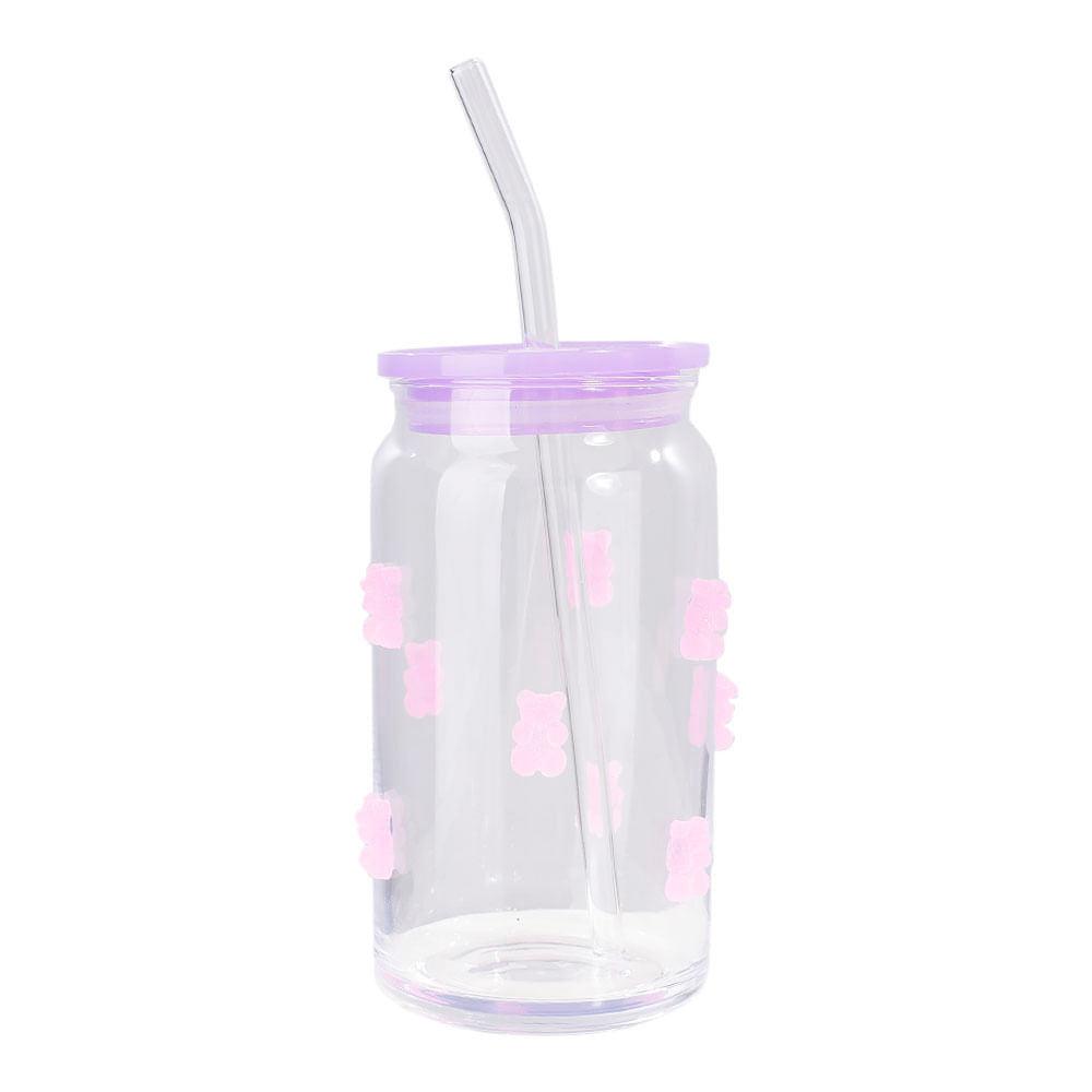 Tumbler Icons Osito Fucsia