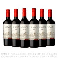 Sixpack Vino Tinto Malbec Alamos Botella 750ml