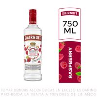 Vodka Smirnoff Raspberry Botella 700ml