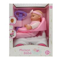 Muñeca de Cuerpo Suave Mother Love con Cochecito 41cm