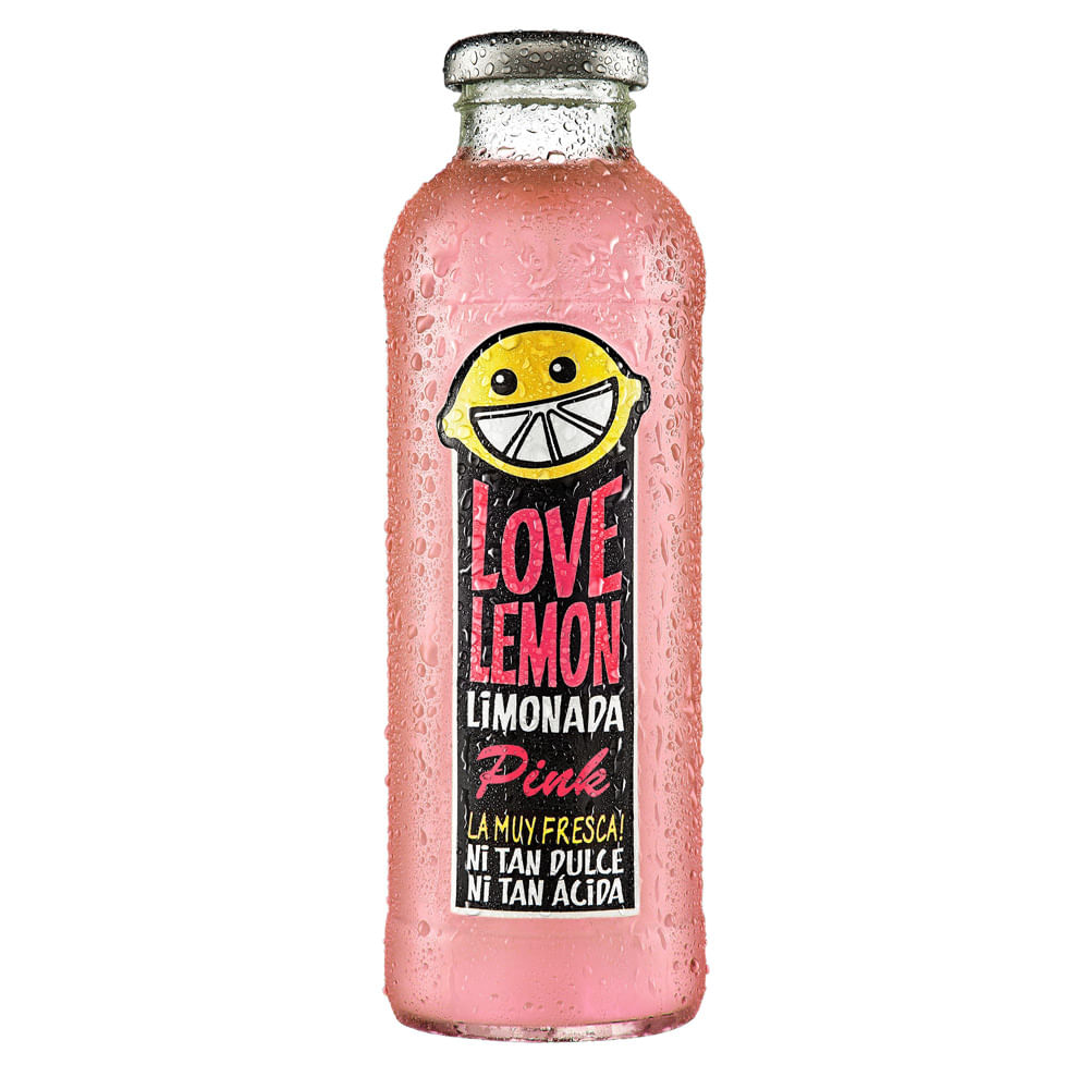 Limonada Love Lemon Pink Botella 475ml