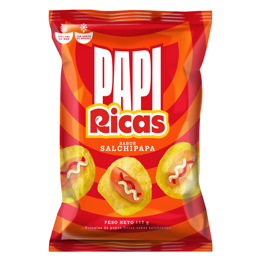 Papas en Hojuelas Papi Ricas Sabor Salchipapa 140g