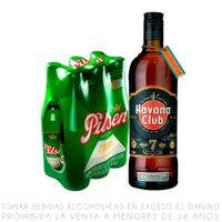 Ron Havana Club 7 Años 700ml + Sixpack Pilsen Callao 305ml