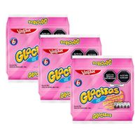 Sixpack x3 Galletas Glacitas Fresa 32g