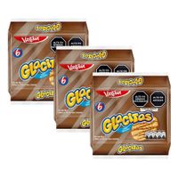 Sixpack x3 Galletas Glacitas Chocolate 32g