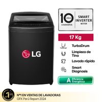 Lavadora LG WT17OBVTB Turbodrum Negro Onyx