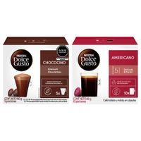 Pack Dolce Gusto: Americano 10un + Chococino 10un