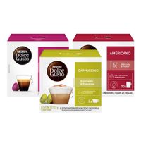 Pack Dolce Gusto: Americano + Espresso + Cappuccino