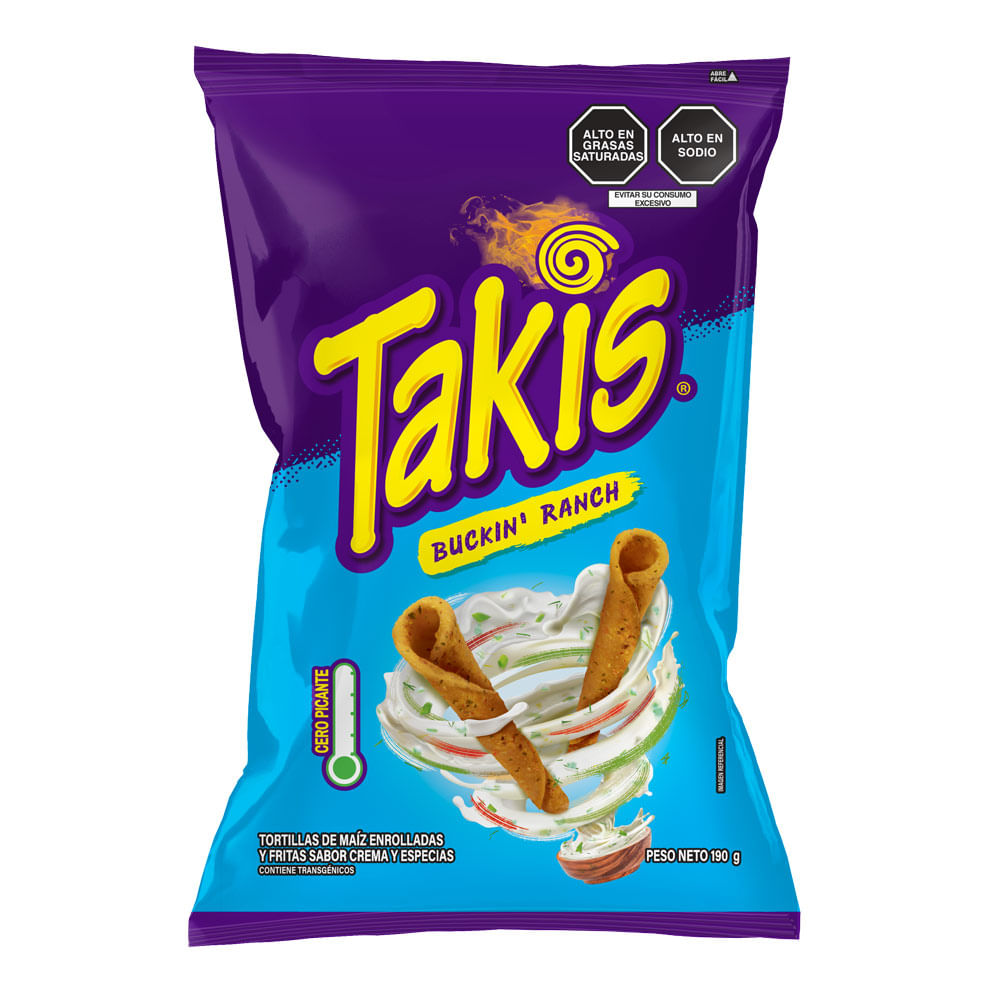 Tortillas Fritas Takis Buckin' Runch 190g