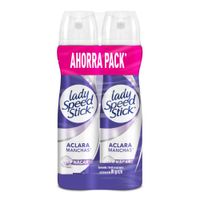 Twopack Desodorante en Spray Lady Speed Stick Aclara Manchas 150ml