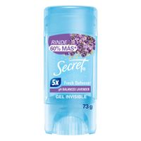 Antitranspirante en Gel Secret ph Balanced Lavanda 73g