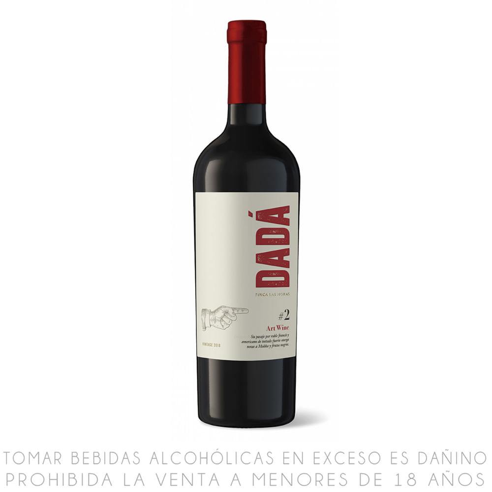 Vino Tinto Merlot Dadá Nr2 Botella 750ml