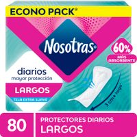Protectores Diarios Nosotras Largos 80un