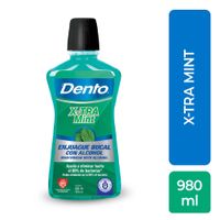 Enjuague Bucal con Alcohol X-tra Mint 980ml