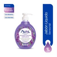 Jabón Líquido Aval Lavanda 1L