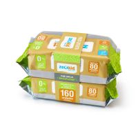 Twopack Toallitas Húmedas Biodegradables Zeukid 80un