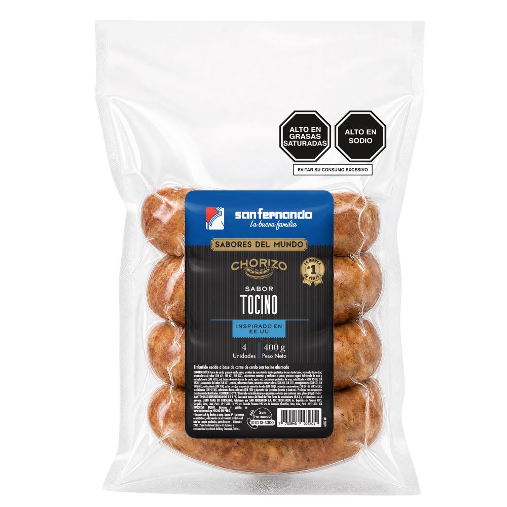 Chorizo Sabor Tocino San Fernando 400g
