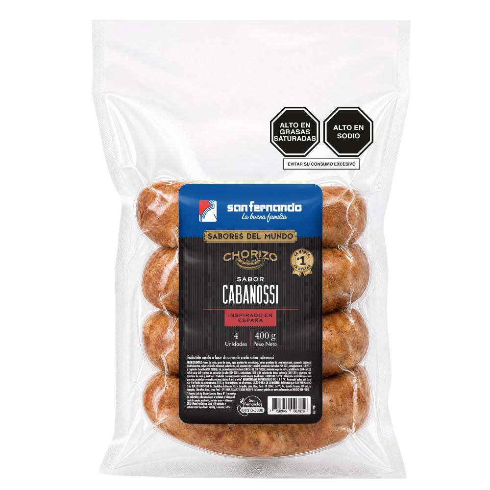 Chorizo Sabor Cabanossi San Fernando 400g