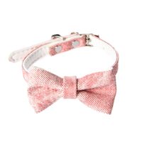 Collar Gato Pet's Fun Corbatín Cuero Rosa
