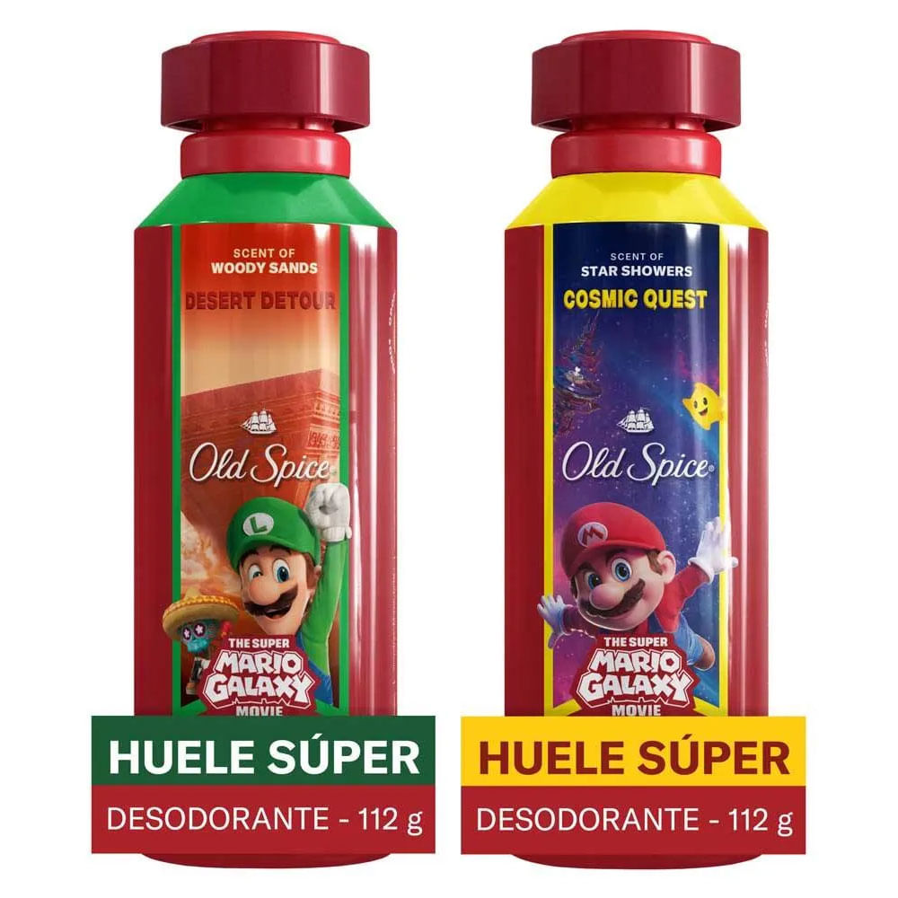 Pack Old Spice Desodorante en Spray 112g: Luigi + Mario