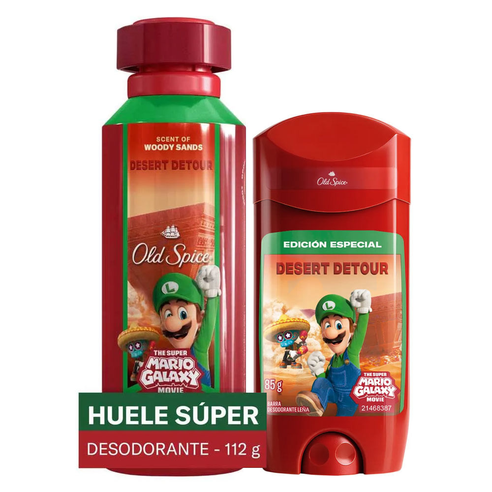 Desodorante en Spray Old Spice Luigi 112g + 85g