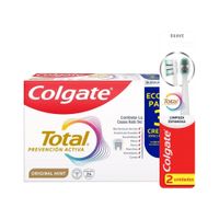 Pack Colgate Total: Pasta Dental Original Mint 3un + Cepillo Dental