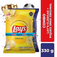 Papas Lay's Clásicas 140g + Piqueo Snax Original 190g