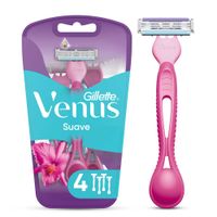 Máquina de Afeitar Desechable Gillette Venus Suave 4un