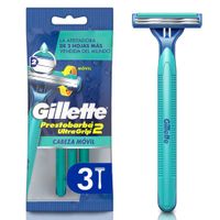 Máquina de Afeitar Desechable Gillette Prestobarba Ultragrip2 3un
