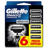 Repuesto Máquina de Afeitar Gillette Match3 Carbono 6un