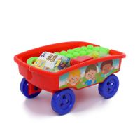 Carro con Bloques de Construcción Happy Line 30 piezas