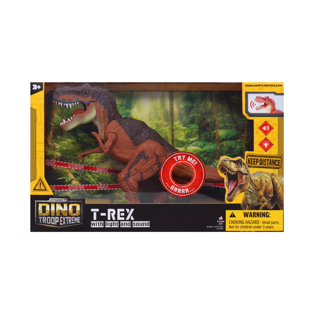 Dinosaurio Happy Line con Luz Sonido y Movimiento