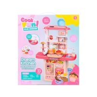 Cocina con luz y Sonido Happy Line 33 Accesorios Color Beige 65cm