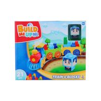Set de Bloques de Tren Happy Line 21 piezas